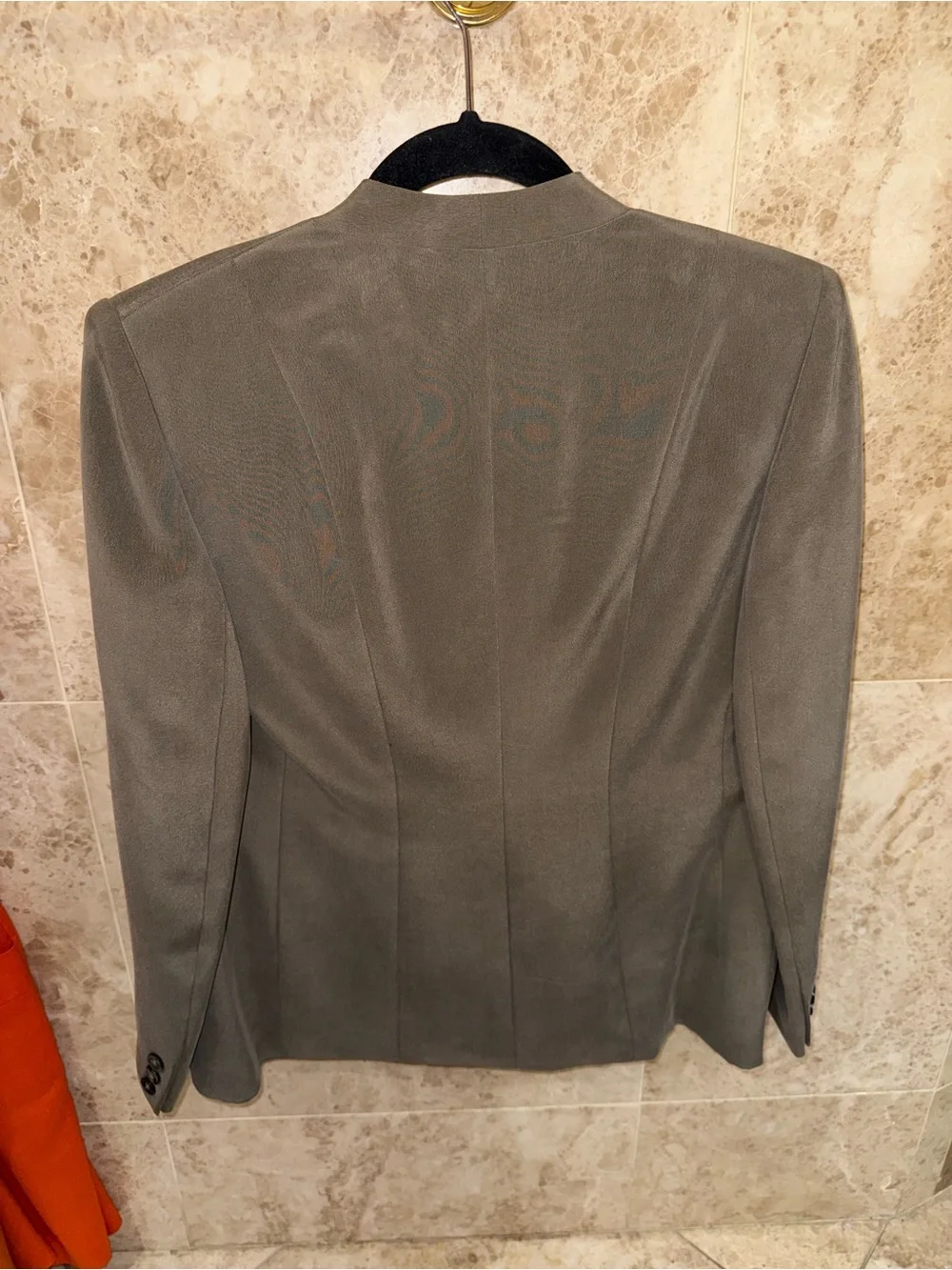 Anne Klein Olive Collarless Women's Blazer